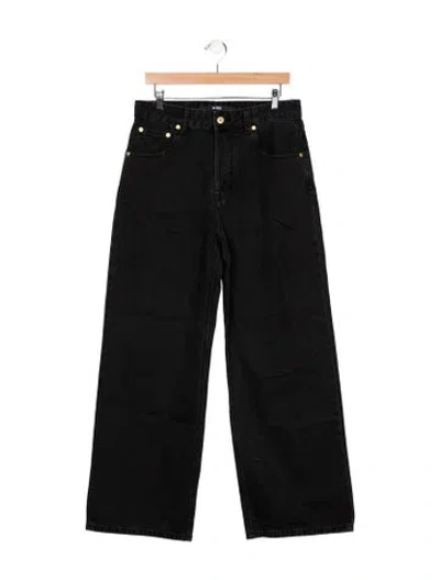 Pre-owned Jacquemus Straight-leg Jeans In Black