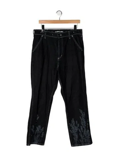 Pre-owned Jacquemus Straight-leg Jeans In Black