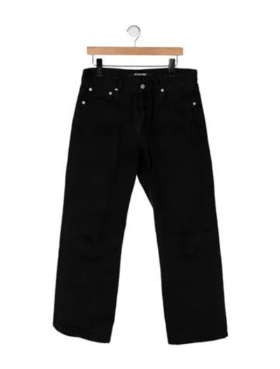 Pre-owned Jacquemus Straight-leg Jeans In Black