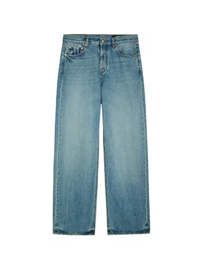 Jacquemus Le De-nimes Droit Wide-leg Jeans In Blue