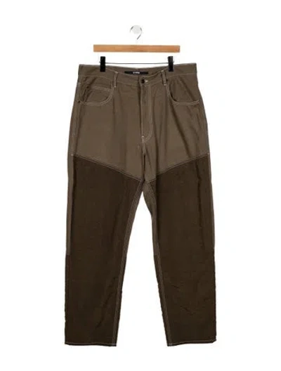 Pre-owned Jacquemus Straight-leg Jeans In Green