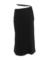 Jacquemus Strap-detail High-waisted Skirt In Black
