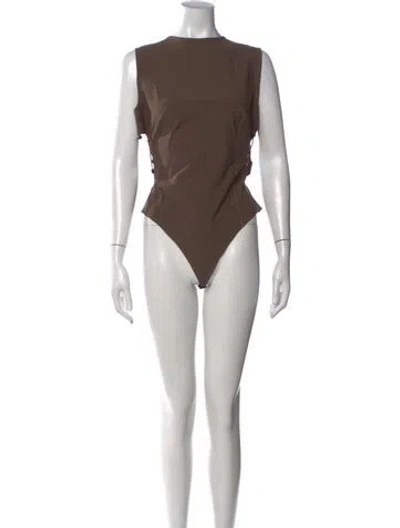 Pre-owned Jacquemus Strapless Bodysuit In Brown
