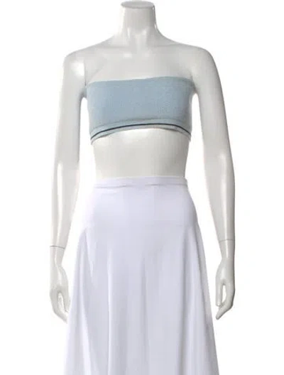 Pre-owned Jacquemus Strapless Crop Top In Neutral