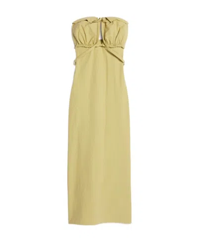 JACQUEMUS JACQUEMUS STRAPLESS CUT-OUT DETAIL DRESS