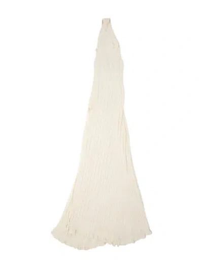 Pre-owned Jacquemus Strapless Long Dress In Neutral