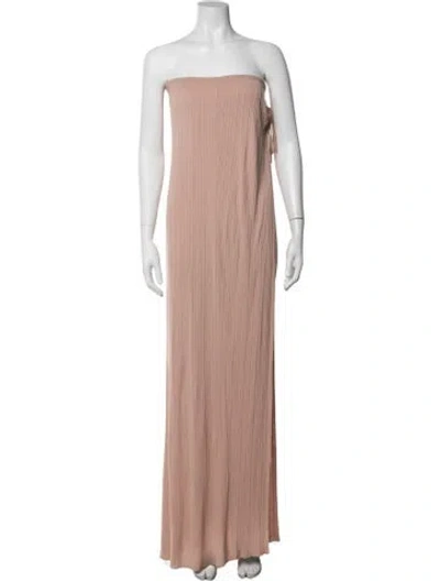 Pre-owned Jacquemus Strapless Long Dress W/ Tags In Pink