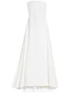 Jacquemus Strapless Maxi Dress In White
