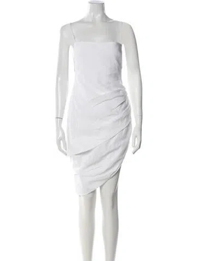 Pre-owned Jacquemus Strapless Mini Dress In White