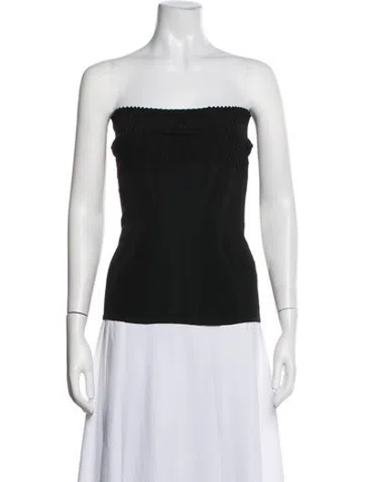 Pre-owned Jacquemus Strapless Tank Top In Black