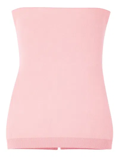 Jacquemus Strapless Top In Pink