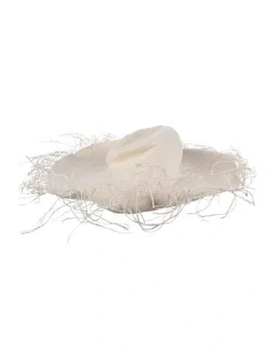 Pre-owned Jacquemus Straw Large Hat In Neutrals