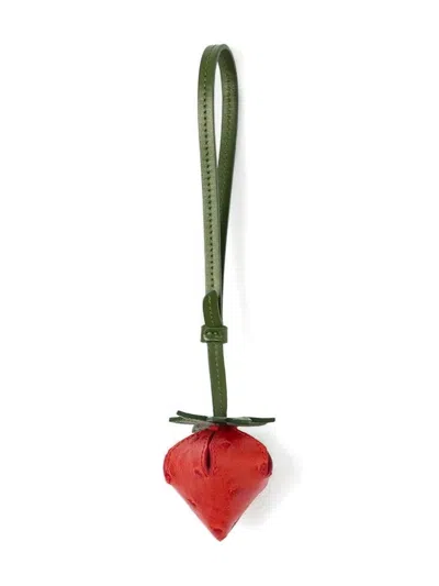 Jacquemus Strawberry-shape Charm In Red