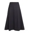 Jacquemus The Triangle De Nimes Flared Denim Skirt In Black