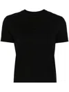 Jacquemus Stretch Cotton Jersey T-shirt In Black  