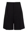 Jacquemus Stretch-wool Ovalu Shorts In Black
