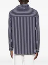 Jacquemus La Chemise Cuadro Asymmetric Button-up Shirt In Blue