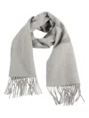 Jacquemus Signature Scarf Featuring Fringed Edges In Gray