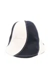 Jacquemus Striped Bucket Hat In 蓝色