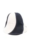 Jacquemus Striped Bucket Hat In Blue