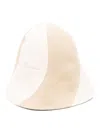 Jacquemus Striped Bucket Hat In Neutrals