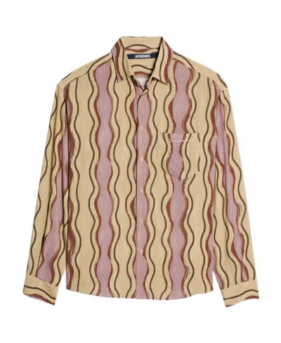 JACQUEMUS STRIPED BUTTON-UP SHIRT