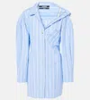 Jacquemus Gestreiftes Kleid In Blue
