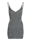 Jacquemus La Mini Robe Maille Zebra In Animal Print