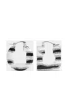 Jacquemus Striped Earrings In Black