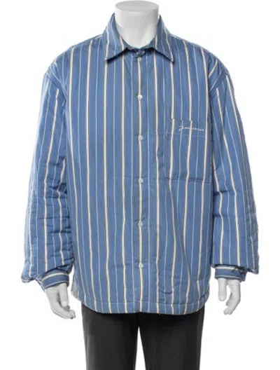 Pre-owned Jacquemus Striped Jacket In Blue