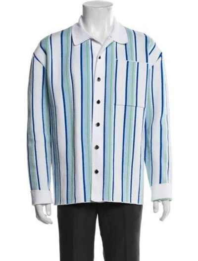 Pre-owned Jacquemus Striped Jacket In White
