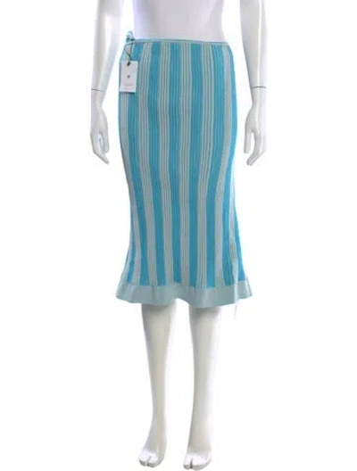 Pre-owned Jacquemus Striped Knee-length Skirt W/ Tags In Blue