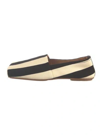 Pre-owned Jacquemus Striped Loafers In Gold