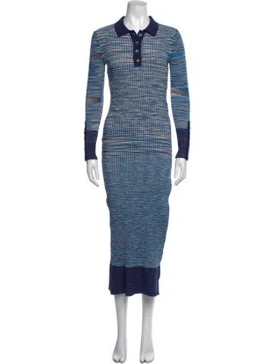 Pre-owned Jacquemus Striped Long Dress W/ Tags In Blue