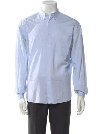 Pre-owned Jacquemus Striped Long Sleeve Shirt In Blue