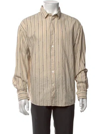 Pre-owned Jacquemus Striped Long Sleeve Shirt In Neutrals