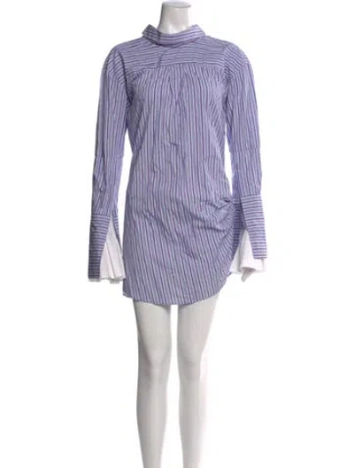 Pre-owned Jacquemus Striped Mini Dress In Blue