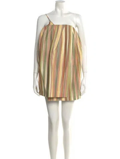 Pre-owned Jacquemus Striped Mini Dress In Neutral