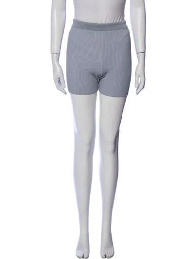 Pre-owned Jacquemus Striped Mini Shorts In Gray