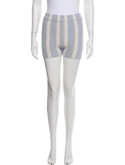 Pre-owned Jacquemus Striped Mini Shorts In Neutral