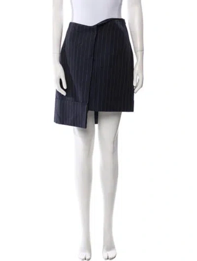 Pre-owned Jacquemus Striped Mini Skirt In Blue