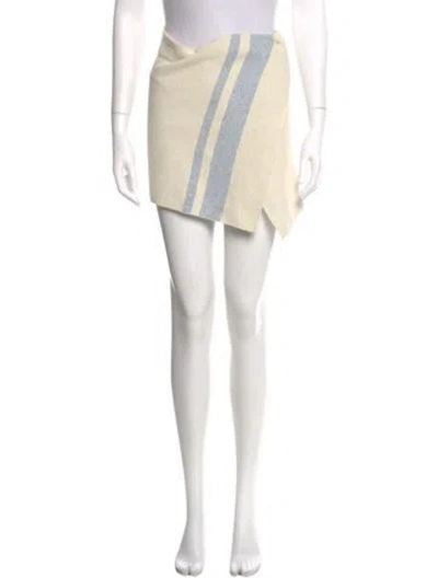 Pre-owned Jacquemus Striped Mini Skirt In Neutrals