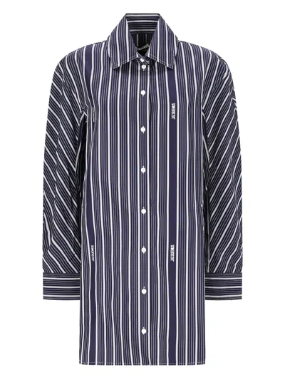 JACQUEMUS STRIPED OVAL SHIRT