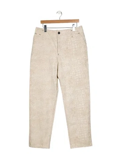 Pre-owned Jacquemus Striped Pants In Neutral