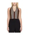 Jacquemus Striped Pattern Twill Vest In Black