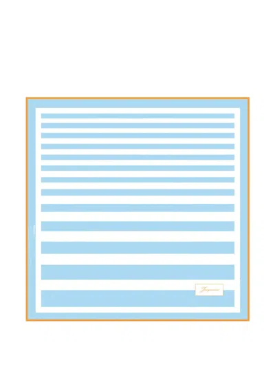Jacquemus Striped Scarf In Blue