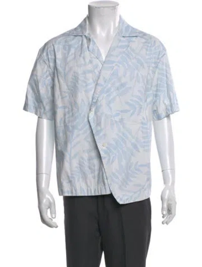 Pre-owned Jacquemus Striped Short Sleeve Shirt In White