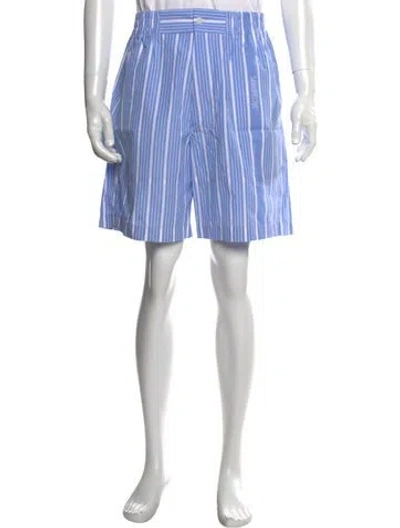 Pre-owned Jacquemus Striped Shorts In Blue