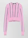 Jacquemus 'cropped Beach Cardigan' In Pink