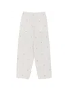 Jacquemus Stripe-pattern Embroidered Trousers In White